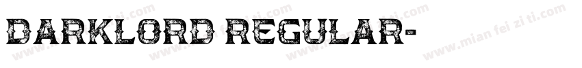 Darklord Regular字体转换